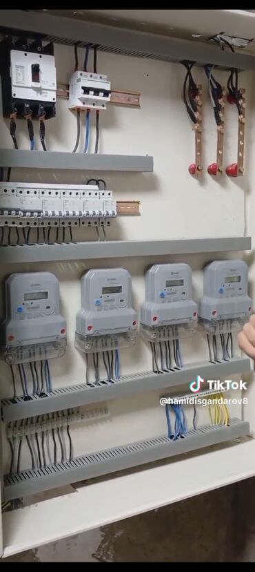 təmiri: -Elektrik xətlərinin çəkilməsi. -Elektrik şitlərinin yığılmas