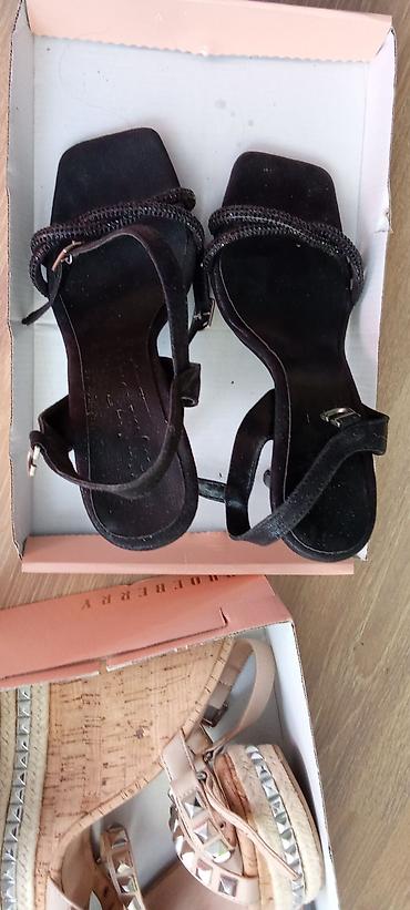 Basanoşka və səndəllər: Qadın platforma sandal - Rəng: bej/nude tonları - Dizayn: Taxta/kork — 12