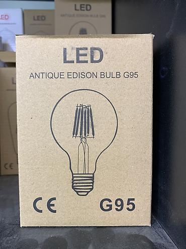 лампачки: LED лампа «Antique Edison Bulb G95». - Тип: светодиодная ретро‑лампа — 1