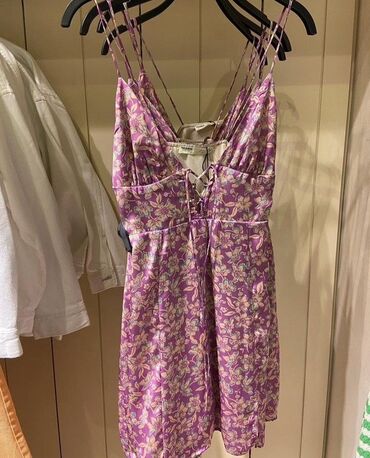 Haljine: PULL&BEAR XL, bоја - Ljubičasta, Na bretele — 7