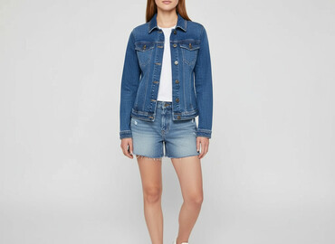 krótka kurtka zimowa bershka: Bershka, Kurtka jeansowa damska, rozmiar S