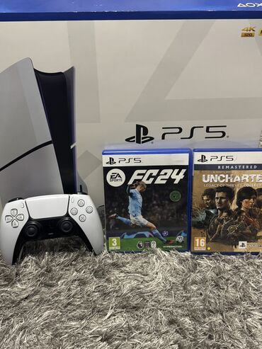 PS5 (Sony PlayStation 5): Продается PS5 Slim (3 ревизия) В комплекте: • 2 диска: FIFA 24