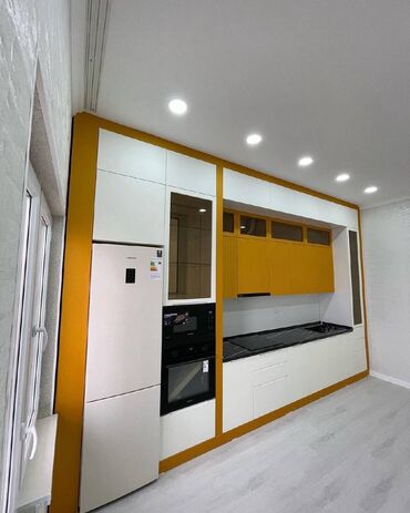 Sifarişlə mətbəx mebeli: Sifarişlə mətbəx dəsti, Özü çəkən petlələr, MDF, Kredit yoxdur, Pulsuz çatdırılma, Rayonlara çatdırılma — 3