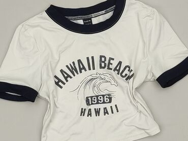 czarne t shirty damskie z dekoltem: Shein, T-shirt damski, rozmiar XS