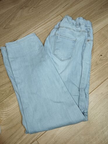 farmerice m denim: Farmerice sirih nogavica za devojčice velicina 13/14. ocuvane,malo