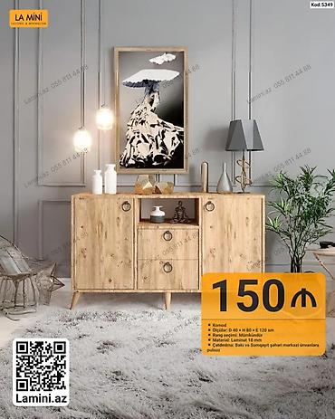 Komodlar: Komod – La Mini - Ölçülər: D 40 × H 80 × E 120 sm - Material: 18 mm — 1