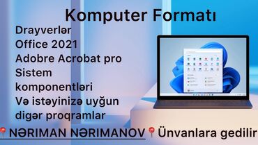 termo lux: ✅Komputerlərin format edilməsi ✅Windows 7, 8, 8,1 10, 11 yazılması