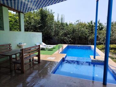 Bağ evlərinin kirayəsi: 100 kv. m, 4 otaqlı, Hovuzlu, Kanalizasiya, Kombi, Su — 4