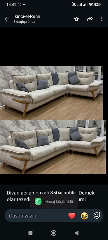 Divan acilan bazali 850₼ satilir .Demek olar tezedir unvan Sumqayit
