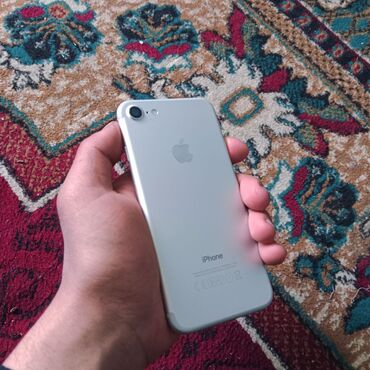 айфон xs бишкек бу: IPhone 7, Колдонулган, 128 ГБ, Күмүш, Каптама, 78 %