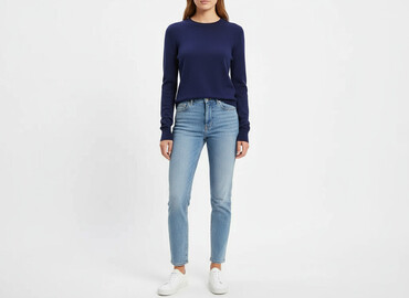 kobaltowy sweter zara: Zara, Sweter damski, rozmiar S