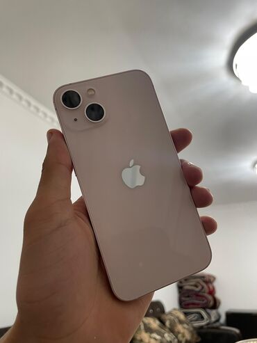 Apple iPhone: IPhone 13, 128 ГБ, Розовый, Зарядное устройство, Защитное стекло, Кабель, 83 %