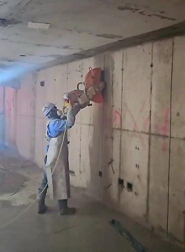 Beton işləri: Beton kəsimi və deşilməsi xidməti - Armaturlu beton, kəsək-beton — 1