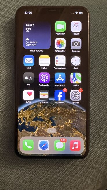 Apple iPhone: IPhone 11 Pro Max, 256 GB, Space Gray, Barmaq izi, Face ID