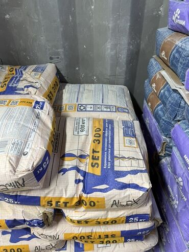 кафельной клей: Клей для керамической плитки AlinEX SET 300 - Тип: сухая строительная