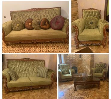 işlənmiş divan: 2 divan 2 kreslo jurnal masası dest 1200azn. Az işlənib, ünvan