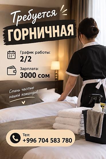 Требуется горничная. Обязанности связаны с уборкой и поддержанием