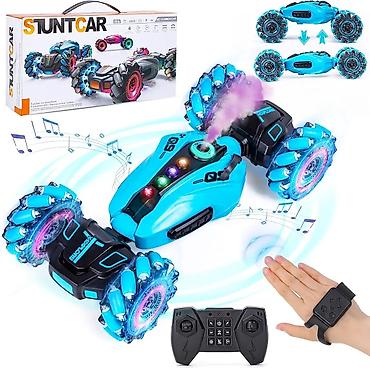 Oyuncaqlar: Stunt Car Q9 uzaqdan idarə olunan kaskadyor maşını tüstülü - 2.4G — 2