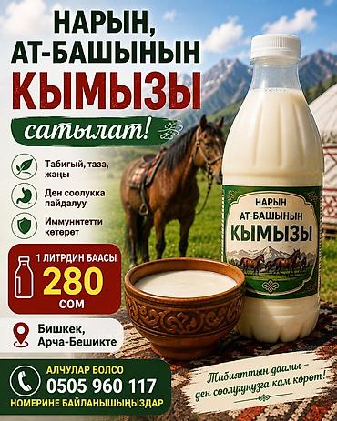 кобыла: Кымыз из Нарында, Ат-Башы - Традиционный напиток из кобыльего молока — 1