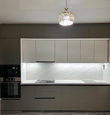 Sifarişlə mətbəx mebeli: Sifarişlə mətbəx dəsti, Özü çəkən petlələr, MDF, Kredit yoxdur, Pulsuz çatdırılma — 9