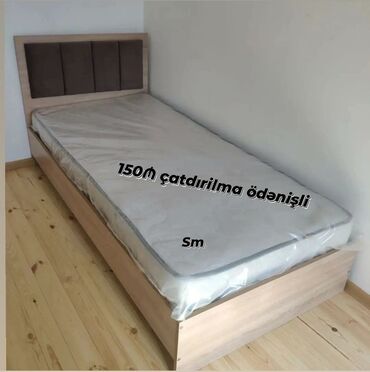 *Tek nəfərlik çarpayı* Rəng seçimi var . 📏ölçü 90/1m90 sm