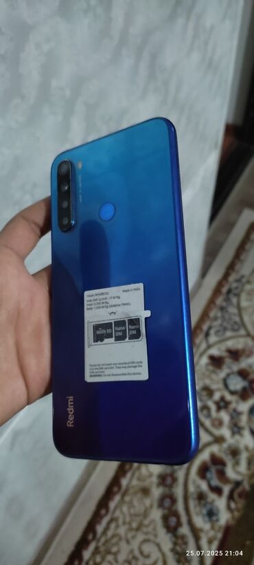 mi fit: Redmi, Redmi 8, Б/у, 64 ГБ, цвет - Синий, 2 SIM