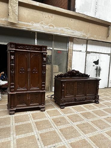 Другое: Antıkvar mebel temiz qoz ağacından şkaf ve kamot şirli mebel biri — 1