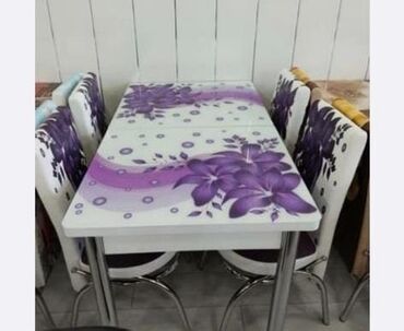 Masa və oturacaq dəstləri: Mətbəx üçün, Yeni, Açılan, Dördbucaq masa, 4 stul — 19