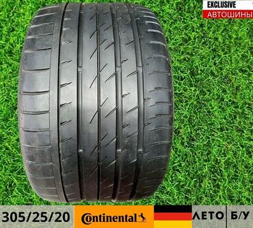 карбон плёнка: Шины 305 / 25 / R 20, Лето, Б/у, 1 шт, Легковые, Чехия, Continental