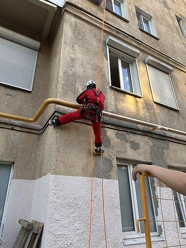 construction: Промышленный альпинизм — высотные работы на фасадах Услуги: - Ремонт — 4