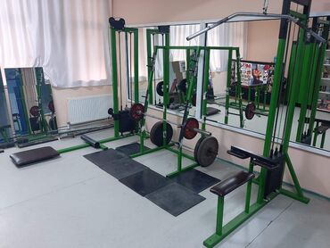 Digər trenajorlar: Peşəkar güc məşq avadanlıqları dəsti - Smith trenajoru: bərkidilmiş — 6