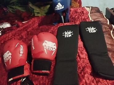 Boks aparatları: Boks və döyüş idmanı üçün ekipman dəsti Tərkib: - Adidas mavi baş — 4