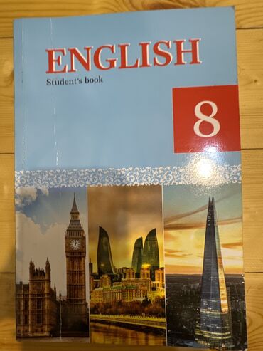 elif ba kitabi 1 ci sinif: 8 ci sinif ingilis dili dərslik, məktəb kitabi, təzə, işlənməyib