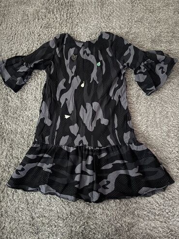 waikiki teksas haljine: M (EU 38), color - Black, Cocktail, Short sleeves