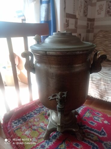 Кухонные плиты и варочные поверхности: Metal samovar - Material: metal korpus, tökmə ayaqlıq və dekorativ
