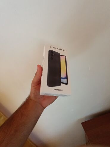 modemsiz internet: Samsung Galaxy A25, 256 ГБ, цвет - Оранжевый, Отпечаток пальца, Две SIM карты, Гарантия