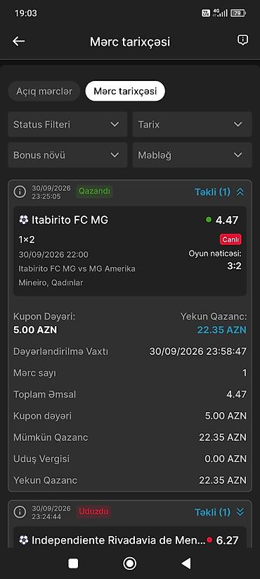 Xidmət: Canlı idman mərcləri üçün proqnoz paylaşımı (futbol, qadın