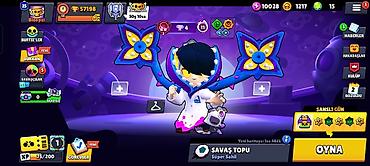 Butslar: Brawl Stars oyunu üçün inkişaf etmiş oyun hesabı - Kupa sayı: 57,198 — 1