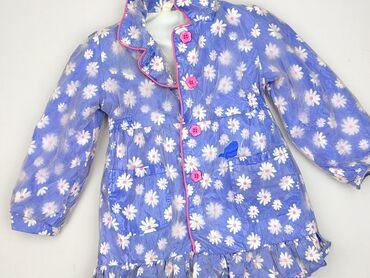kurtka bomberka oversize: Kurtka przeciwdeszczowa, girl2girl, 4-5 lat, 104-110 cm, stan - Bardzo dobry