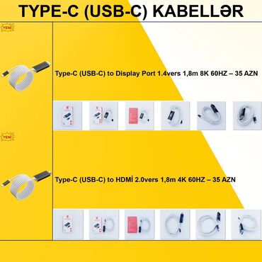 tp link 8 port: Type-C Kabellər ⭐Type-C (USB-C) to Display Port 1.4vers 1,8m 8K 60HZ –