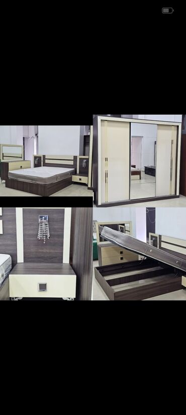 кровать купить баку: 2 təknəfərlik çarpayı, Dolab, Termo, 2 tumba, İşlənmiş