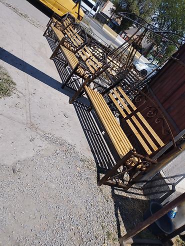 Скамейки: Скамейка Металл, Со спинкой, С крышей — 19