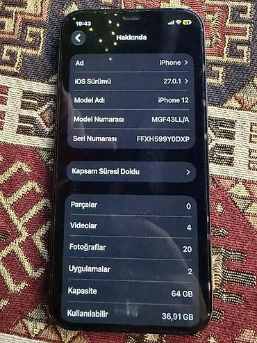 iphon 5 s: IPhone 12, 64 GB, Qara — 1
