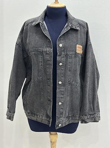 Джинсовая куртка, Свободная модель, L, XL at lalafo.kg Джинсовая куртка, Свободная модель, L, XL