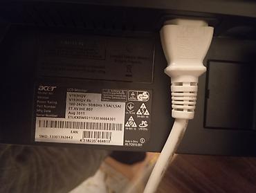 Masaüstü kompüterlər və komponentlər: Acer LCD monitor – model V193HQV (versiya V193HQV Bb) Texniki — 2
