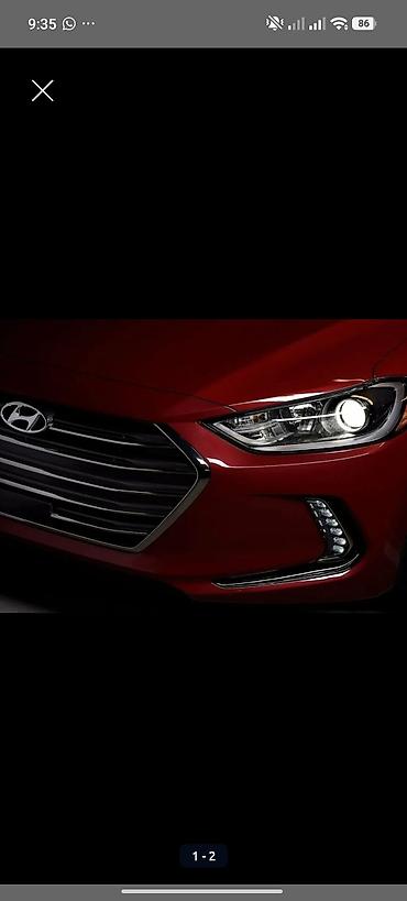 передок: Hyundai Elantra — передняя оптика и элементы экстерьера - Фирменная — 1