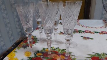 Digər dəstlər və servizlər: Kolleksiya şüşə qablar dəsti - Klassik kəsimli uzun qədəhlər – 6 — 1