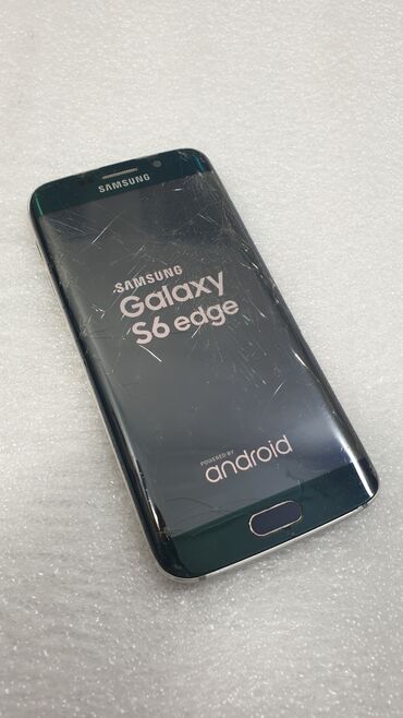 Samsung: Samsung Galaxy S6 Edge, Б/у, 32 ГБ, цвет - Зеленый, 1 SIM