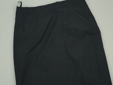 spódnice midi czarne z rozcięciem: Skirt, S (EU 36), condition - Good