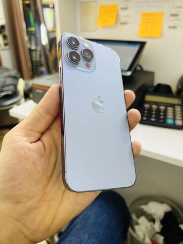 айфона 15: IPhone 13 Pro Max, Колдонулган, 128 ГБ, Көгүлтүр, 83 %